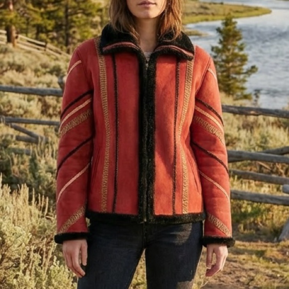 Tally Ho Women’s Faux Suede Fur Lined Jacket